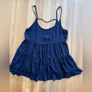 Paper Crane Navy Strappy Tank Top